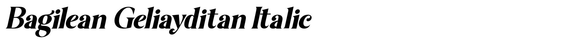 Bagilean Geliayditan Italic image